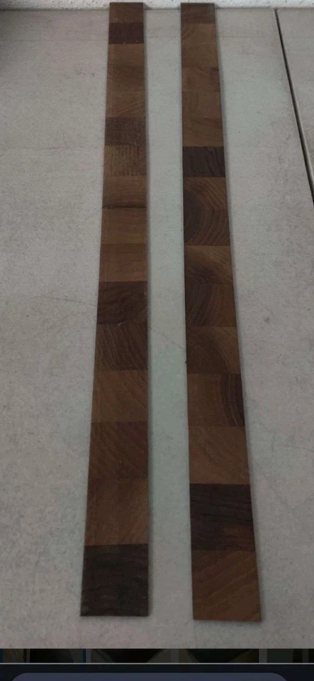 4 pies L X 25 pulgadas Encimera de bloque de carnicero de nogal con acabado de chapa ~ Hampton Bay🍽 Foto 4 de 4