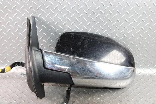 07-13 SILVERADO Black Chrome Left LH Door Mirror Power Glass Turn Sigal Unit OEM