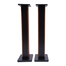 Bookshelf Floor Speaker Stands 1Pair Wood Column Home Theater Speaker Bookshelf
