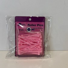 Vintage Magic Hair Roller Pins Fasteners 80 Piece Pink Plastic Lock  EZ Grip