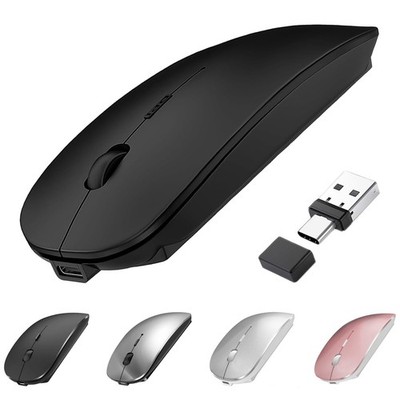 Suteke Bluetooth Wireless Mouse USB C for MacBook Air Pro iMac Laptop Black 