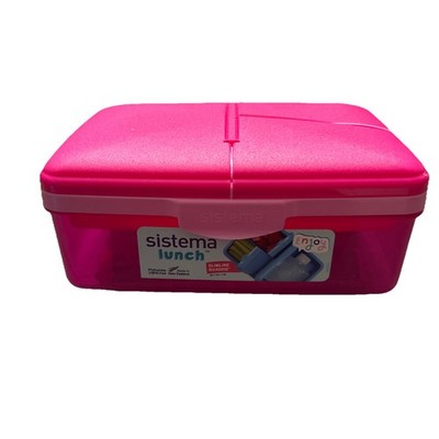 Sistema Slimline Quaddie 1,5L Brotdose Essensdose Flasche Arbeit Schule Büro BPA frei
