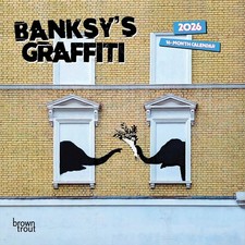 Banksy's Graffiti Mini Calendar 2026 - Art - Month To View