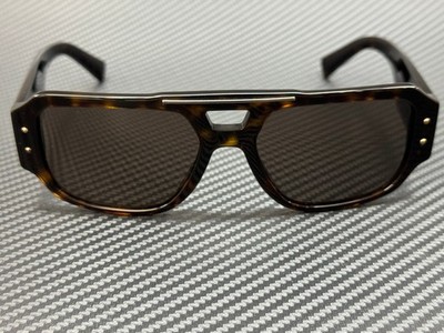 DOLCE & GABBANA DG4482 502 73 Havana Brown Men's 57 mm Sunglasses