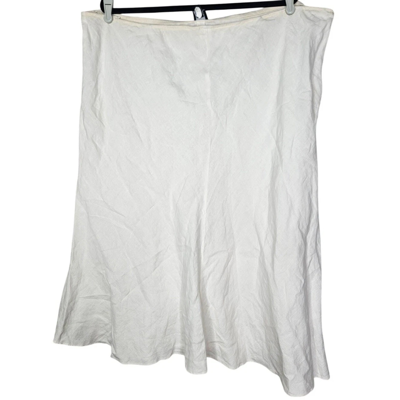 Eileen Fisher XL White Linen Full Skirt Coastal Minimalist Summer Casual
Opens in a new window or ta