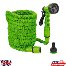 Expandable Garden Hose Pipe Anti Kink With 7 Function Water Spray Gun Magic Hose