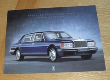 Rolls Royce Silver Spur With Division Brochure Flyer 1997-1998