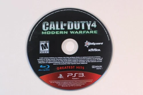 Call of Duty 4: Modern Warfare (Sony PlayStation 3, PS3) Disc Only, No tracking