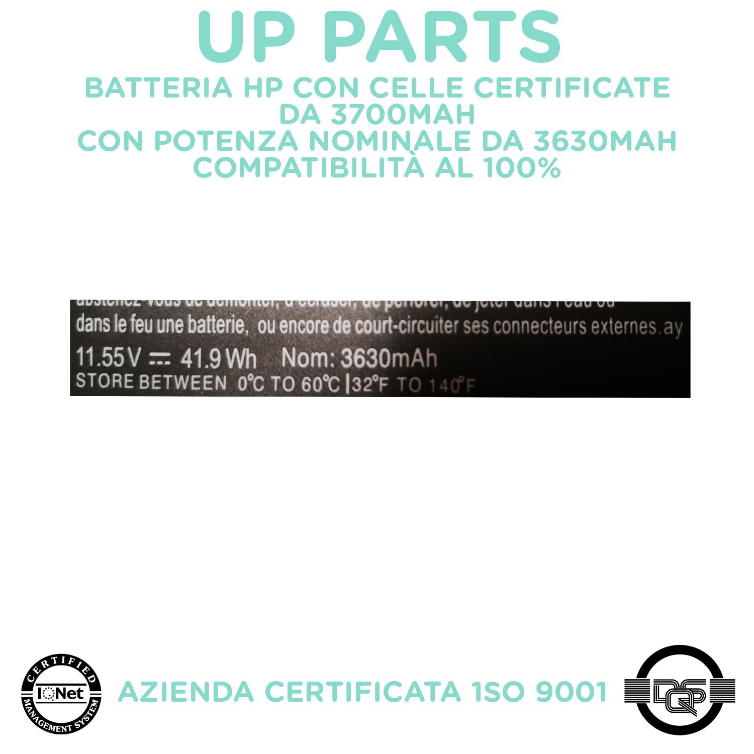 Batteria Portatile HP HT03XL 3700mAh | Mai più senza carica in viaggio - 4