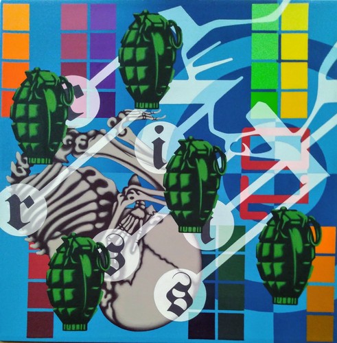 Original Painting on Canvas; "#1 (Count Down Series)"