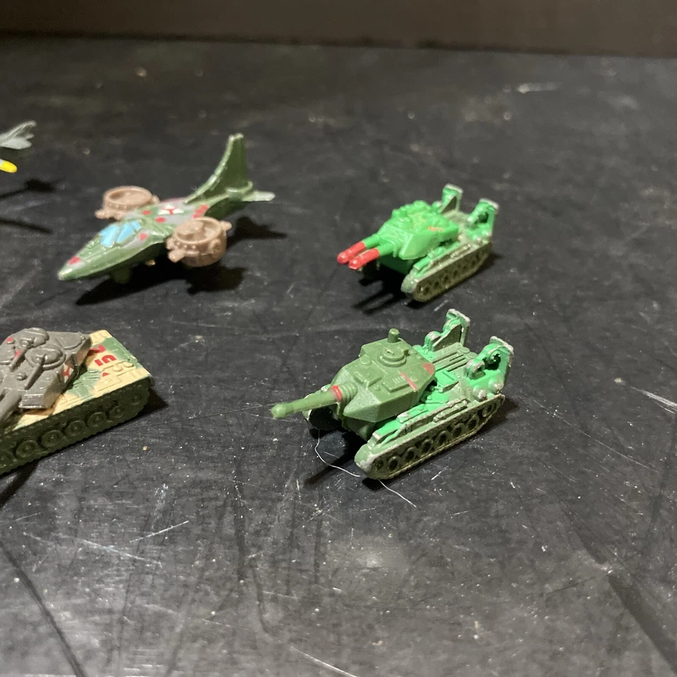 Vintage 1989 KPT Galoob Micro Machines Mega Force Diecast Military Toys Lot of 9 - Image 4 of 4