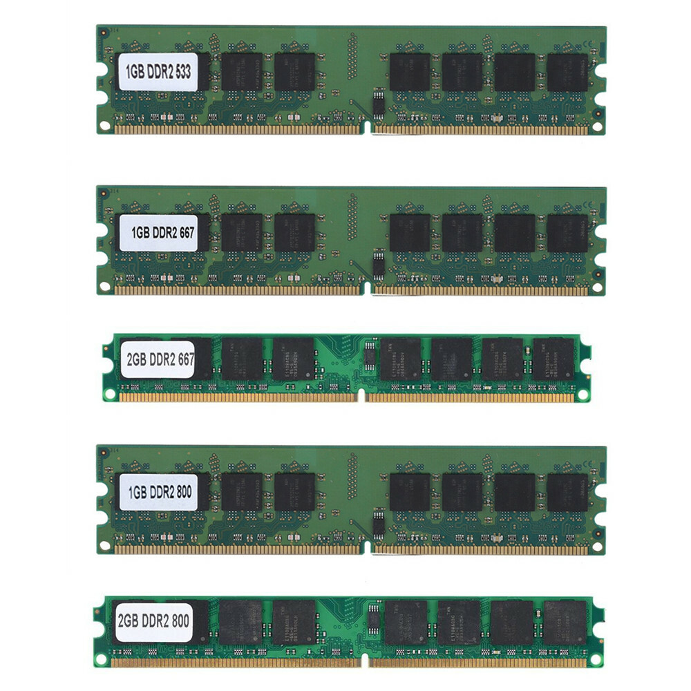 1/2GB DDR2 533 667 800Mhz PC2-4200/5300/6400U DIMM 240Pin Desktop