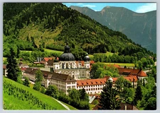 Postcard Benedictine-Abtel Ettal Germany