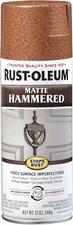 6PK RUST-OLEUM STOPS RUST MATTE HAMMERED COPPER 345377 SPRAY PAINT FREE SHIPPING