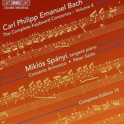 C.P.E. BACH / MIKLOS SPANYI / SZUTS CONC ARMONICO - CTO IN G W.34 / CTO IN F