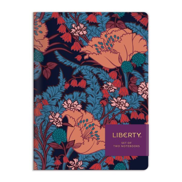 Liberty London Floral Writers Notebook Set by Galison - Diary & Journal Gift