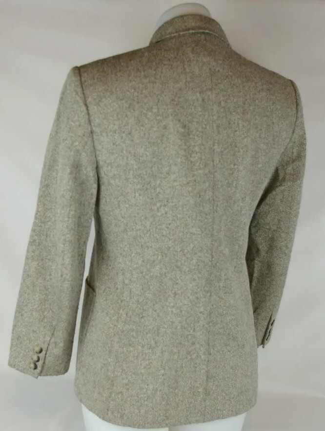 Talbots Petites Gray Fully Lined  2 Button Wool B… - image 4