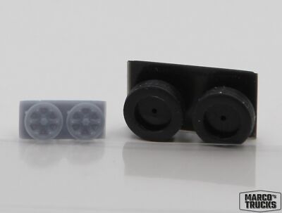 Trilex Felge und Reifen 2 Stück für Vorderachse Anhängerachse - 1:87 /DP1