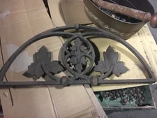 c1879 GOTHIC Hartford CT state capital cast iron roof cresting 26.5" l x 12.5" h