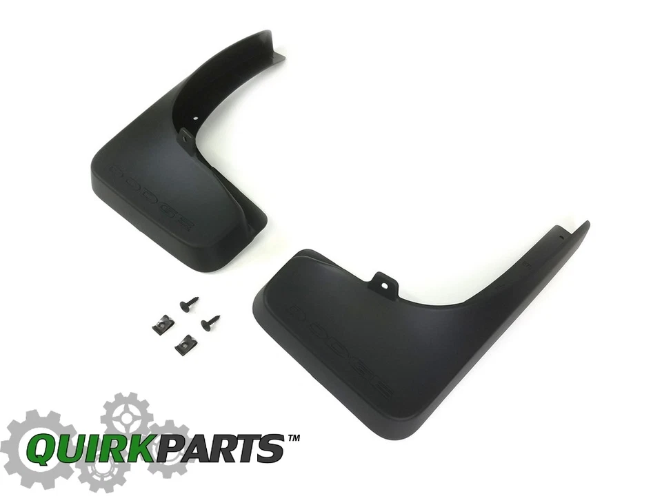 2011-2015 Dodge Avenger Rear Molded Splash Guards Mud Flaps MOPAR NEW 82212512 - Image 2 of 4