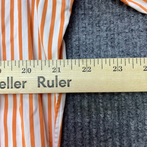 Polo Ralph Lauren Hemd Herren Large Orange Vertikal Gestreift Knopfleiste Langarm - Bild 7 von 8