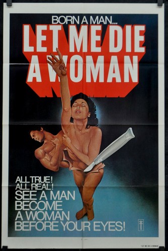 LET ME DIE A WOMAN 1977 ORIG 27X41 MOVIE POSTER DIR: DORIS WISHMAN (ART STYLE)