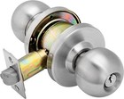 Stainless Steel Entry Door Knob Lock Home/Office Room Lockset for backset 2-3/8"