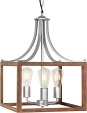 OUTPRIZE 3 Light Pendant Light Fixtures 14in Farmhouse