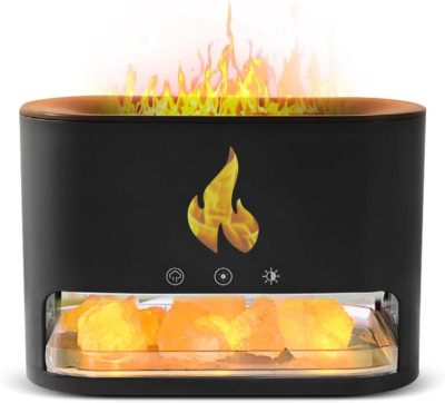 Flammen-Effekt Aroma Diffuser: Sechsfarbiger Ätherischer Öl-Diffusor