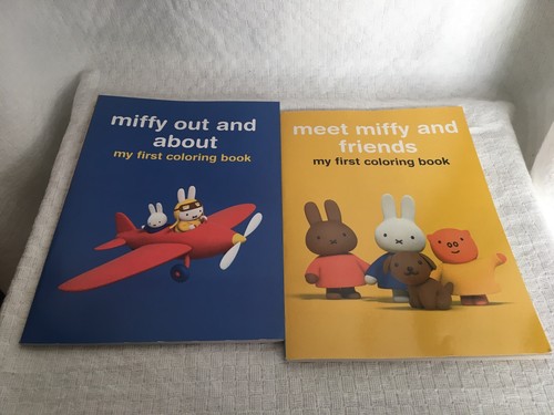 2 Miffy Coloring Books Out and About / Meet Miffy and Friends Dick Bruna