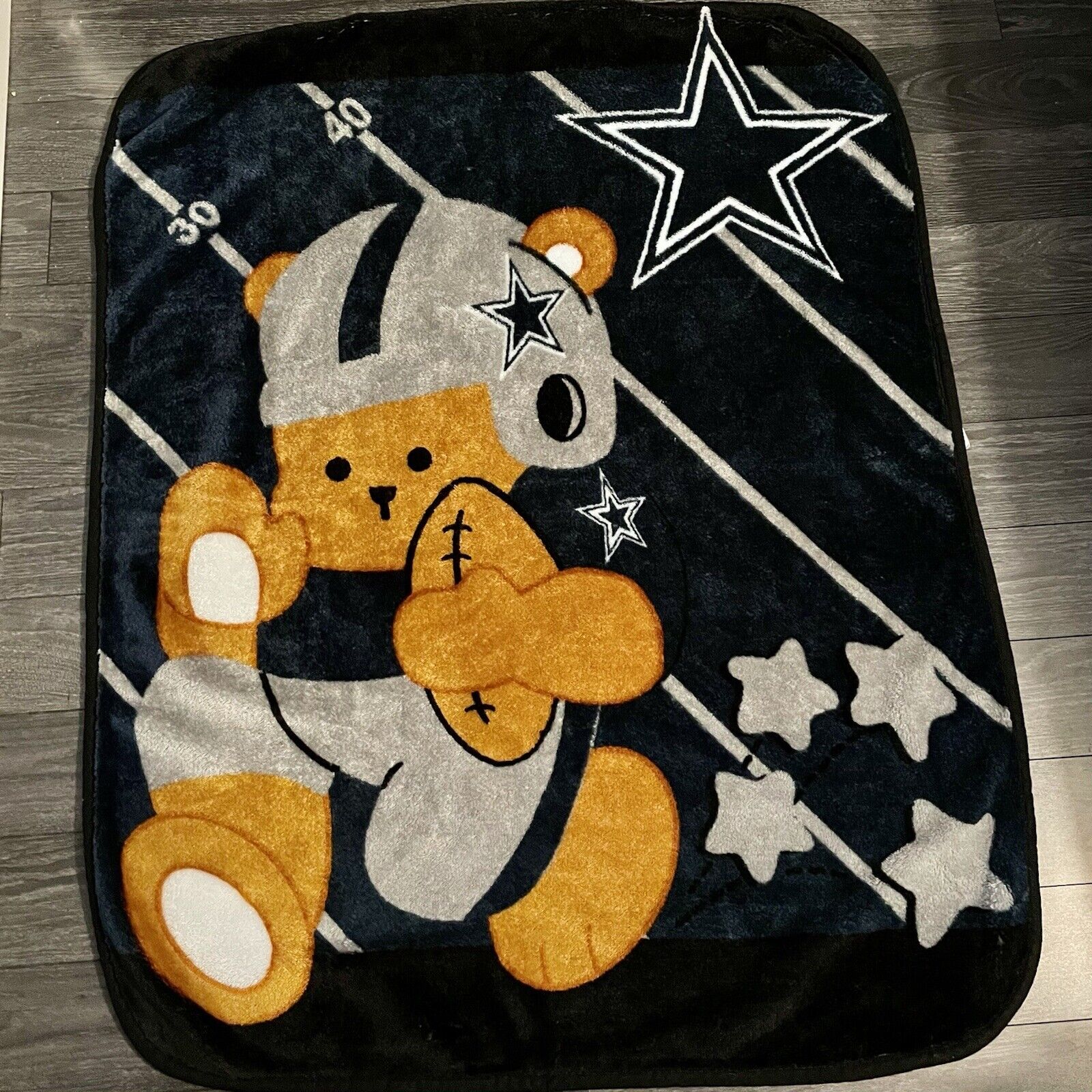 Dallas Cowboys Crocheted Afghan Throw Blanket Unique Handmade 58 X