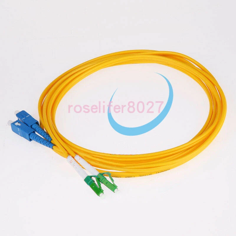 3M SC/UPC-LC/APC Duplex 9/125 Singlemode Fiber Optic Cable Patch Cord Jumper - Photo 1/1
