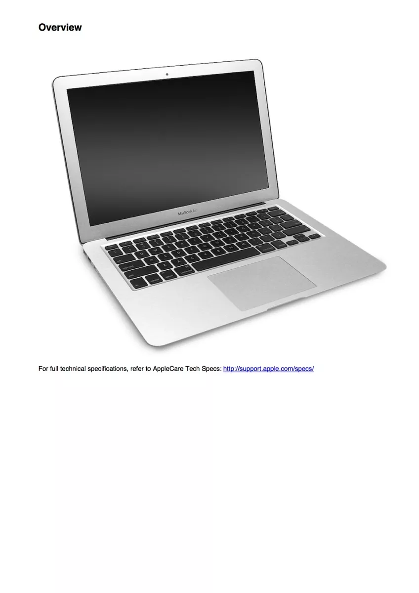 MacBook Air 13-inch, Early 2015 Service Technical Guide to Repairing PDF  file