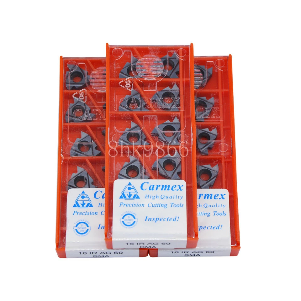 30pcs Carmex 16IR AG60 BMA High quality Threading blade Carbide Inserts - Image 2 of 3