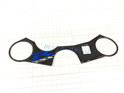 Real Carbon Fiber For GSX-R 1000 GSXR 750 GSXR600 Top Triple Clamp Yoke 3D Decal - Picture 13 of 15