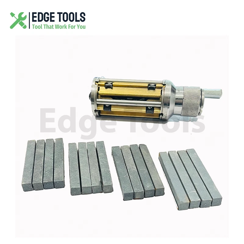 Nuevo kit de afilado de motor de cilindro de 2 1/2" a 5 1/2" máquina de afilar + 4 piedras de grano EE. UU. Foto 4 de 4