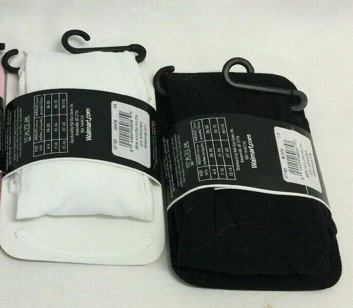 Medias de microfibra George para niñas, rosa, negro, blanco, marfil, escuela/vestido/baile Foto 3 de 3