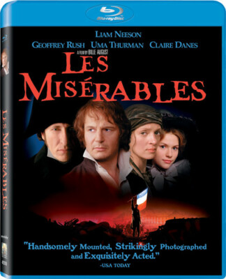 Les Misérables (Blu-ray Disc, 1998) Uma Thurman,Liam Neeson NEW - SEALED  BOX-38