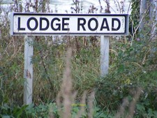 Photo 12x8 Lodge Road sign Near to Virtue's Farm c2011