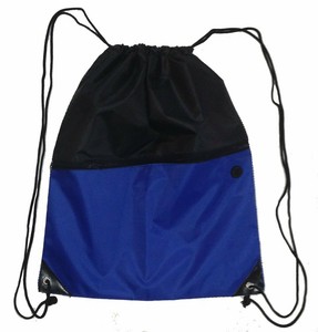 Blue / Black Drawstring Backpack With Wet Pocket 20 In By 16 In (639767645980)