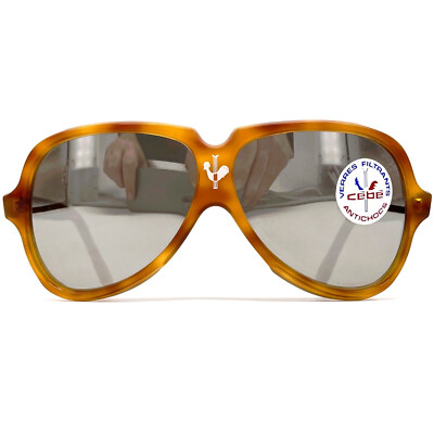 CEBE FRANCE Vintage Sunglasses - 1980s France - Large - Mirrored Mineral Lenses