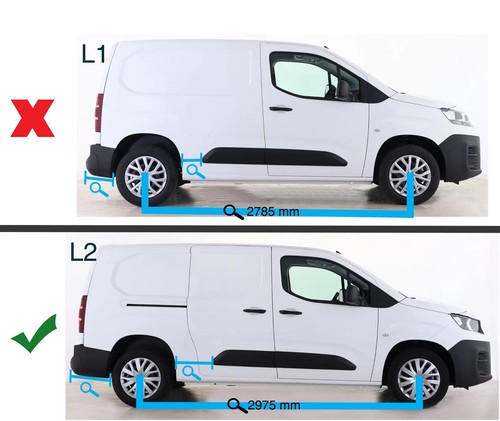 Aluminium Dachträger Seite Schienen Passend Für L2 Toyota proace city (2019 - Picture 2 of 4