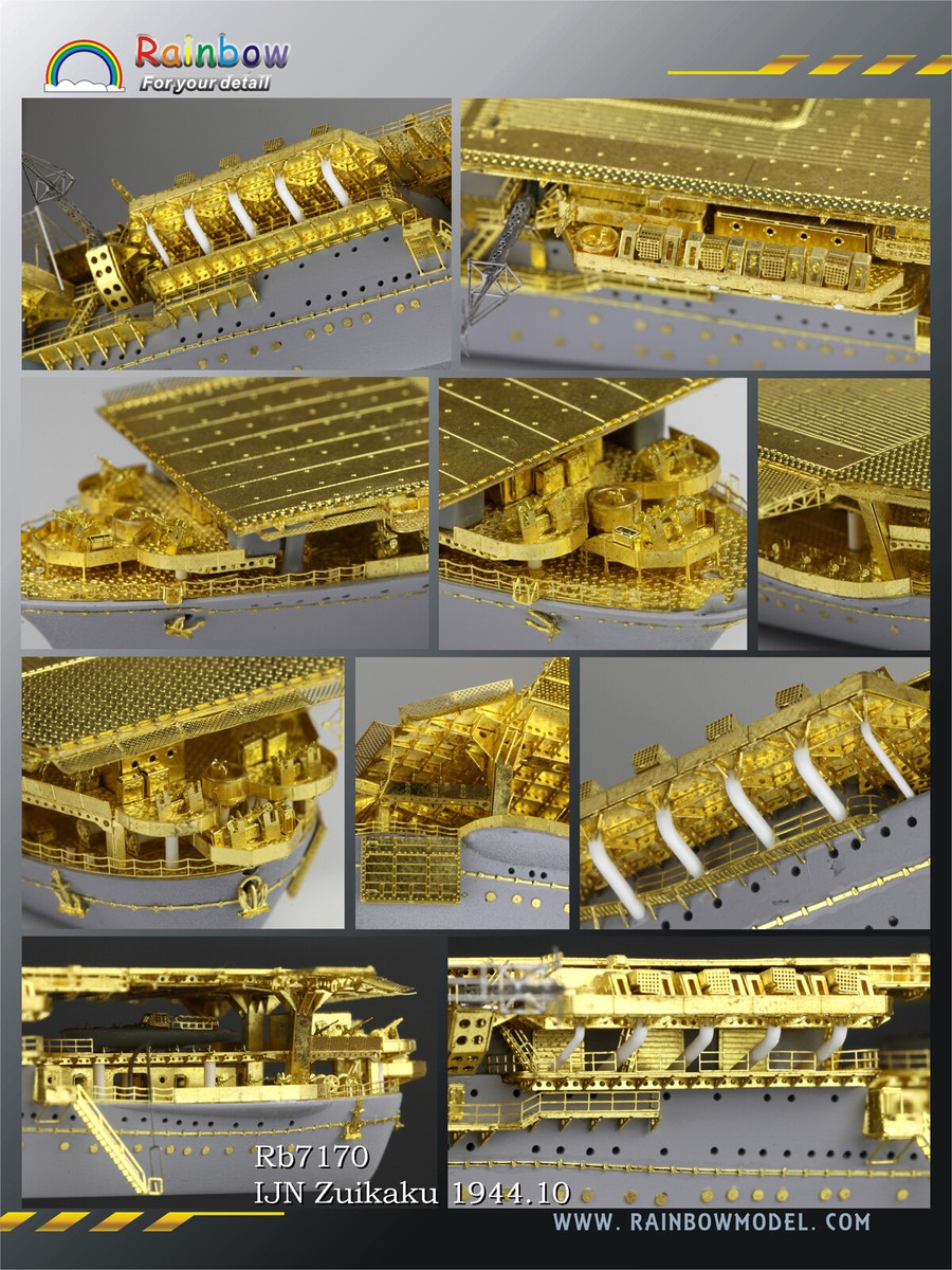Rainbow 1/700 IJN Aircraft carrier Zuikaku 1944 PE set (for