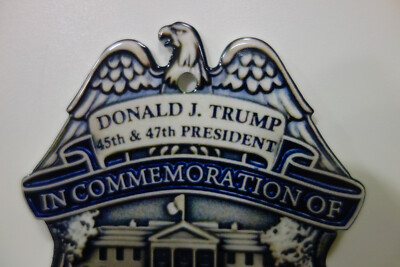 1PC Donald Trump 60th Inauguration Coin Medallion In Acrylic Case 2025 45-47 - Foto 6