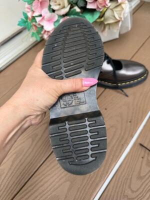靴 Dr. Martens GENNA UK3 Dr Marten Genna pewter cut out shoe women UK 3 / US 5 (900 | eBay