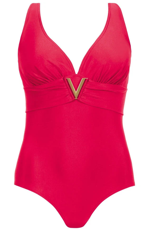 Schick & Sexy Badeanzug Self Gr.36-44 in schwarz und rot (Mod.600) Neu - Bild 3 von 3