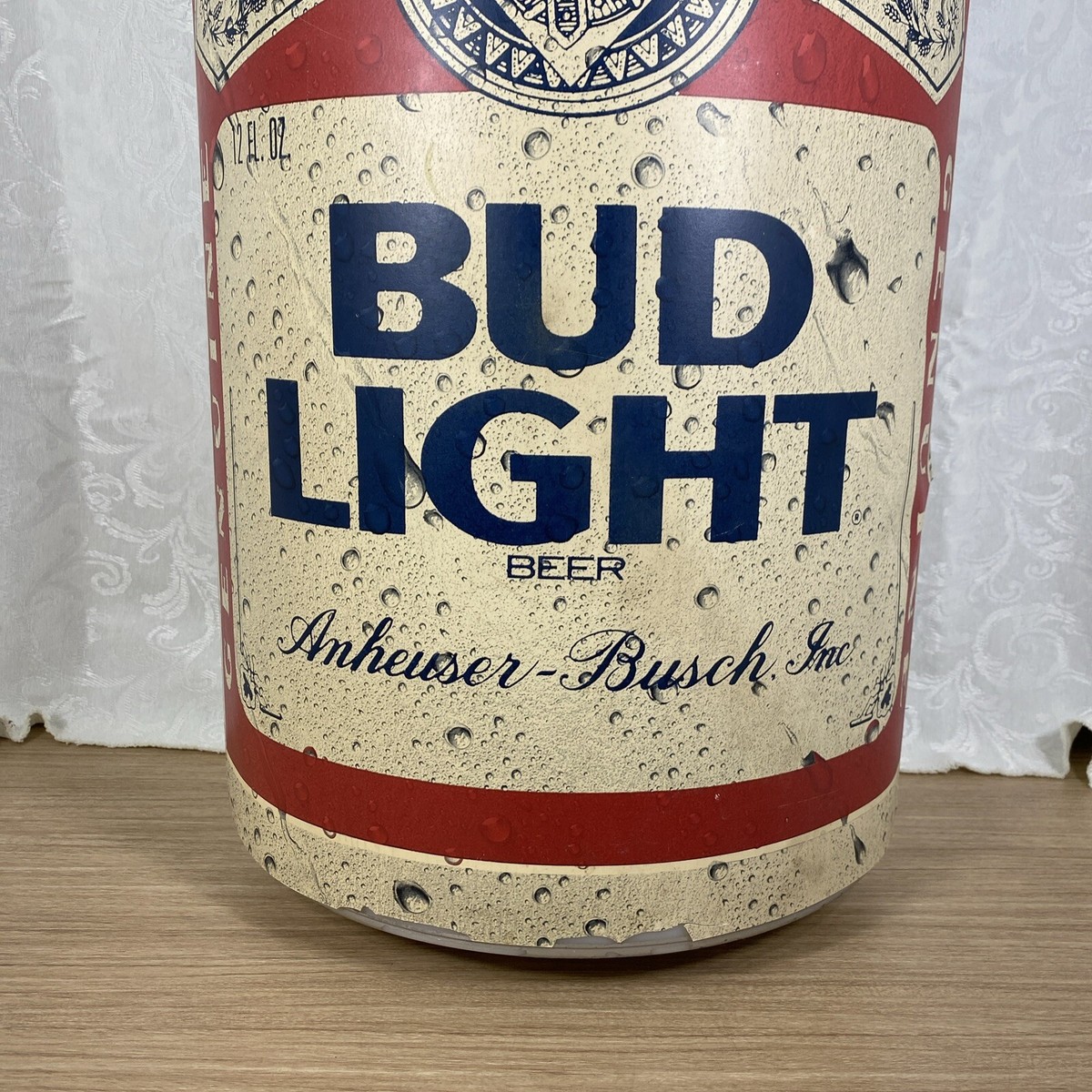87年製 BUD LIGHT Vintage 1987 Budweiser BUD LIGHT 1/2 Beer Can Blow Mold