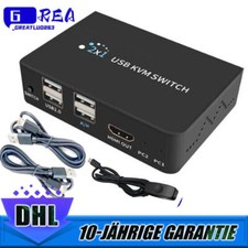 KVM Switch HDMI 4K 60Hz Share Keyboard Mous T...