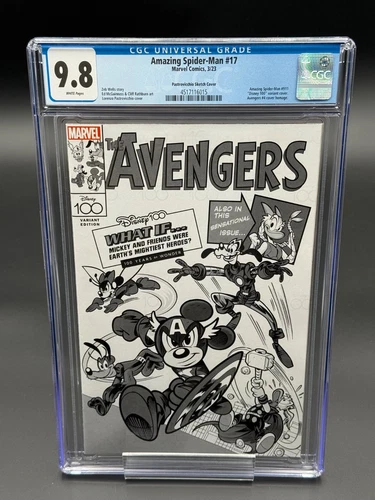 Amazing Spider-Man #17 (2023) CGC 9.8 - Disney Pastrovicchio Sketch 1:100