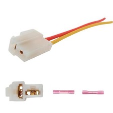 Universal Cooling Fan 2 Terminal Pigtail Plug Wire Harness Connector